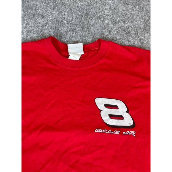 Vintage NASCAR Dale Earnhardt Jr. Long Sleeve Graphic Shirt Mens 2XL Racing Red - Picture 7 of 10